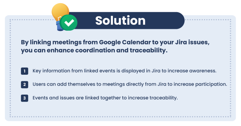 Solution - Linking meetings to Jira issues