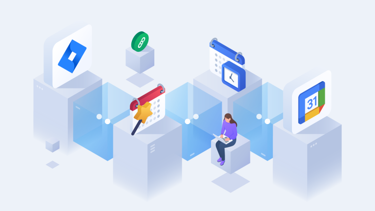 Creating a meeting from Jira Service Management - Main illustration