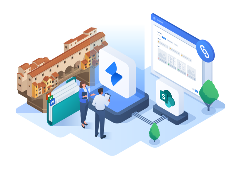 Linking SharePoint files to Jira tickets - illustration