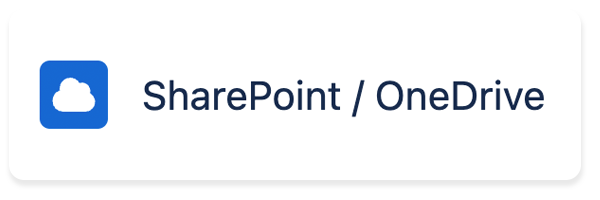 Microsoft SharePoint OneDrive panel for Jira